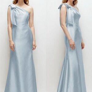 Alfred Sung D794 One-Shoulder Blue Dress